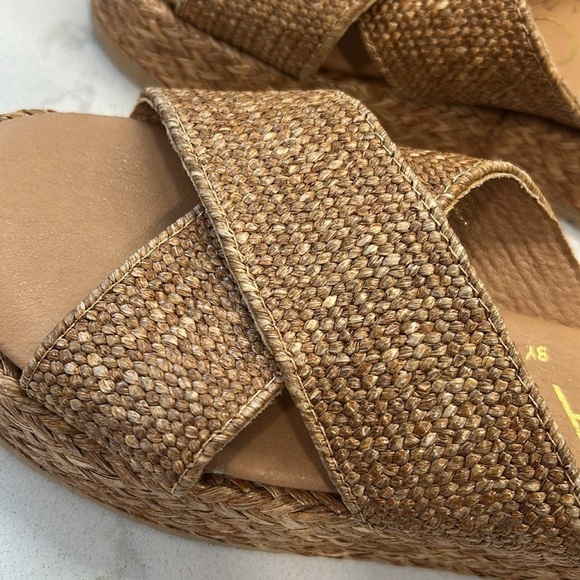 Beach By Matisse Hali Platform Sandal Boho Raffia Woven Women’s Size 7 - Picture 14 of 16